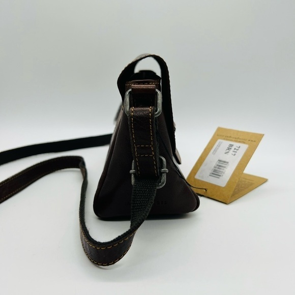 JACK GEORGES VOYAGER COLLECTION CROSSBODY BUFFALO LEATHER BAG NWT - Picture 5 of 15